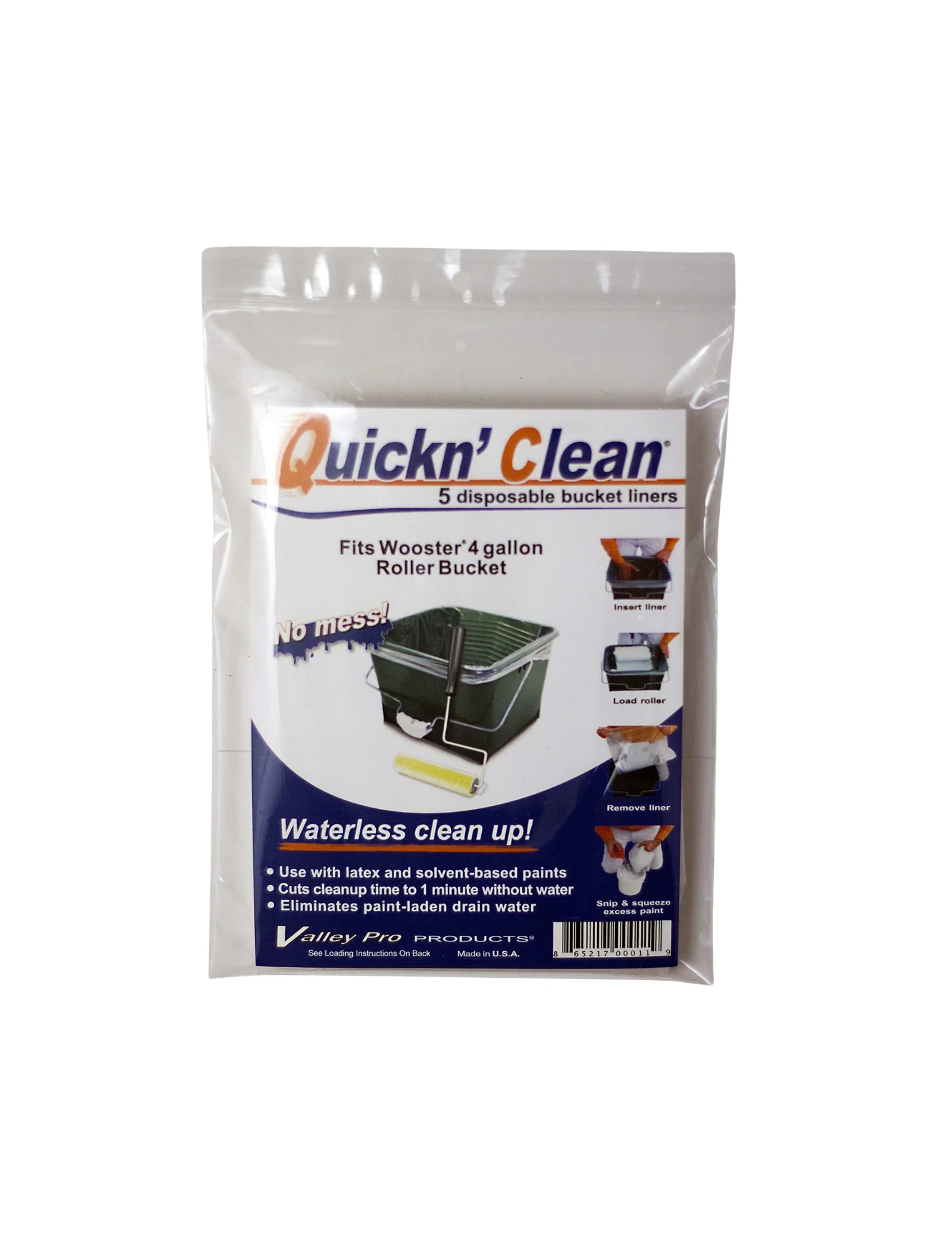 4gal Wooster Bucket LINER- Quickn' Clean- 5pk