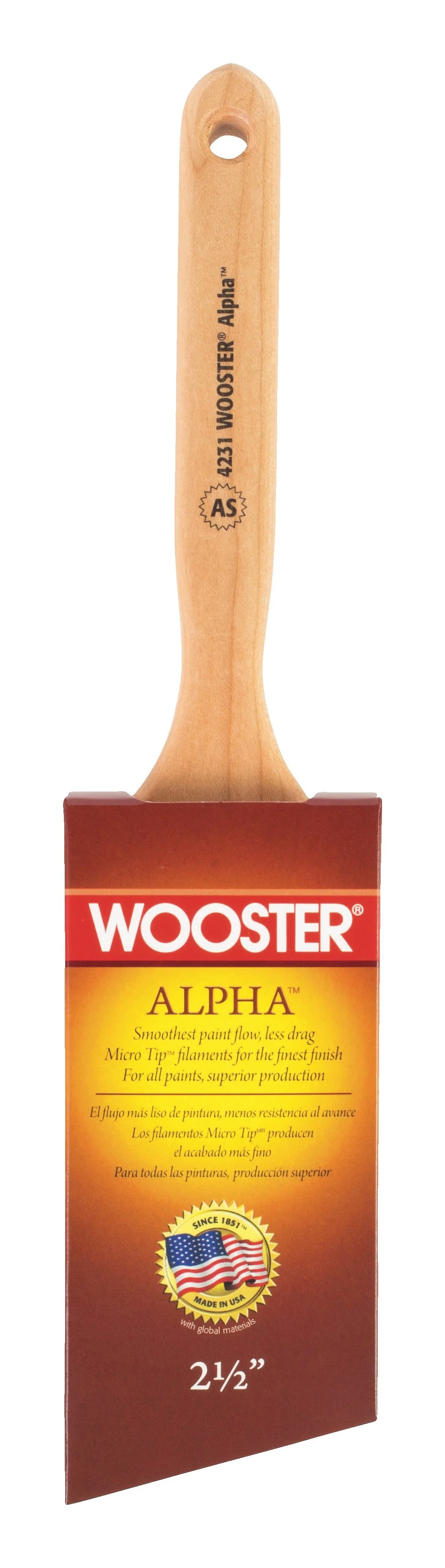 Alpha 4231- W Angle Sash Brush 2.5" - Image 2