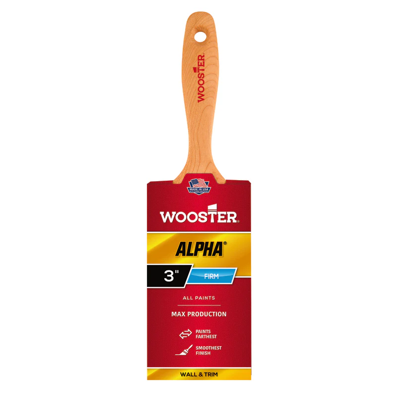 Alpha 4233- W Flat Varnish Brush 3"