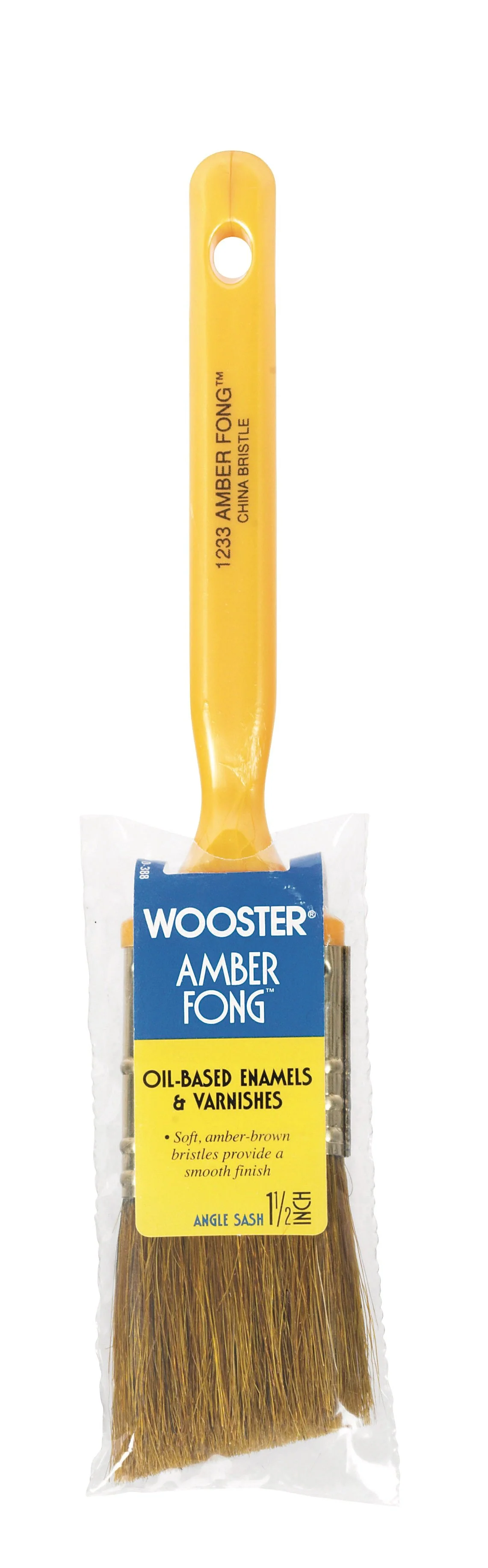 Wooster Amber Fong 1.5"- W Angle Paint Brush- OIL - Image 2
