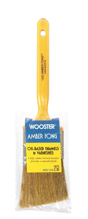 Wooster Amber Fong 2"- W Angle Paint Brush- OIL - Image 2