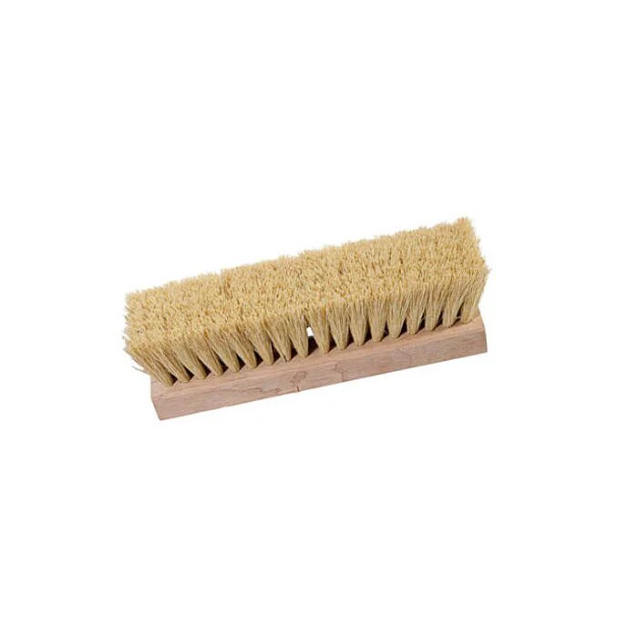 Deck Scrub Brush- 10" w/threaded hole