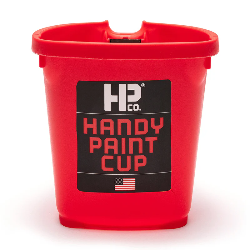 HANDy Paint Cup Red- 1 pt. Plastic Paint Pail
