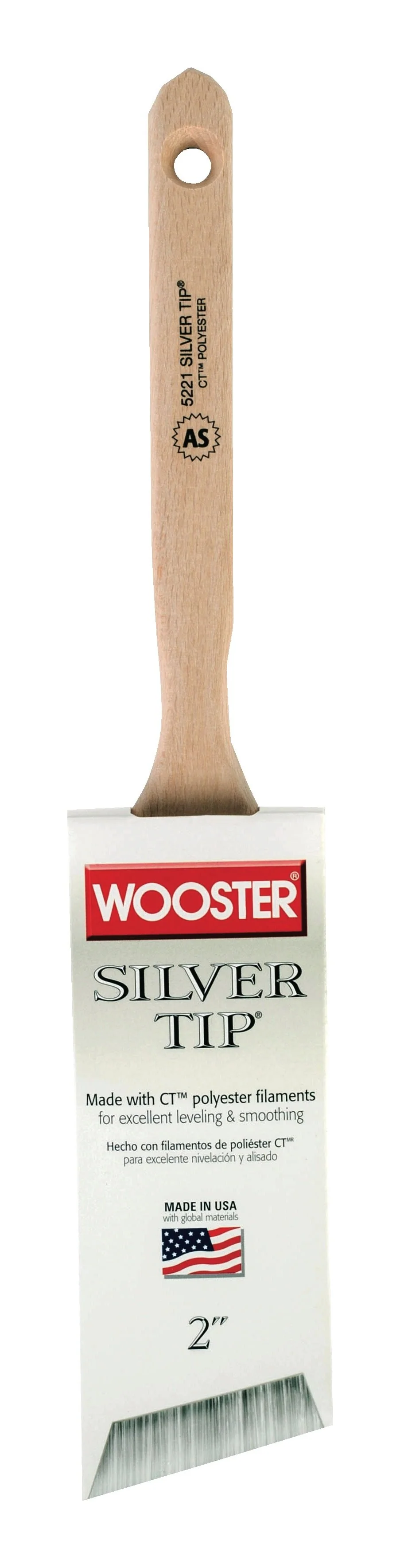 Silver Tip 5221- W Angle Paint Brush 2" - Image 2