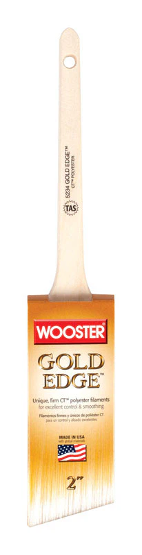 Wooster Gold Edge 2"- W Thin Angle Paint Brush 5234-2 - Image 2