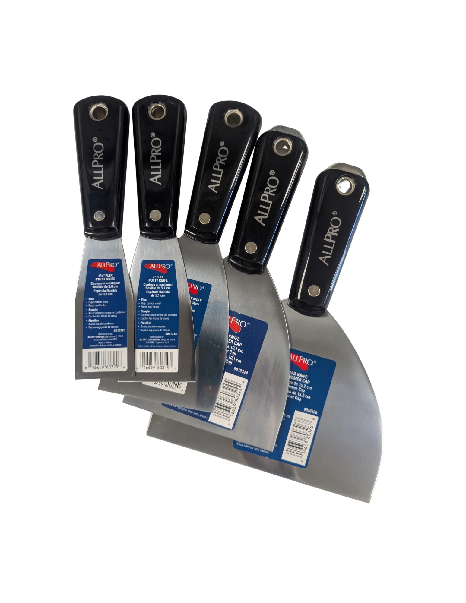 Putty Knives- Hard Plastic Handle- Flex