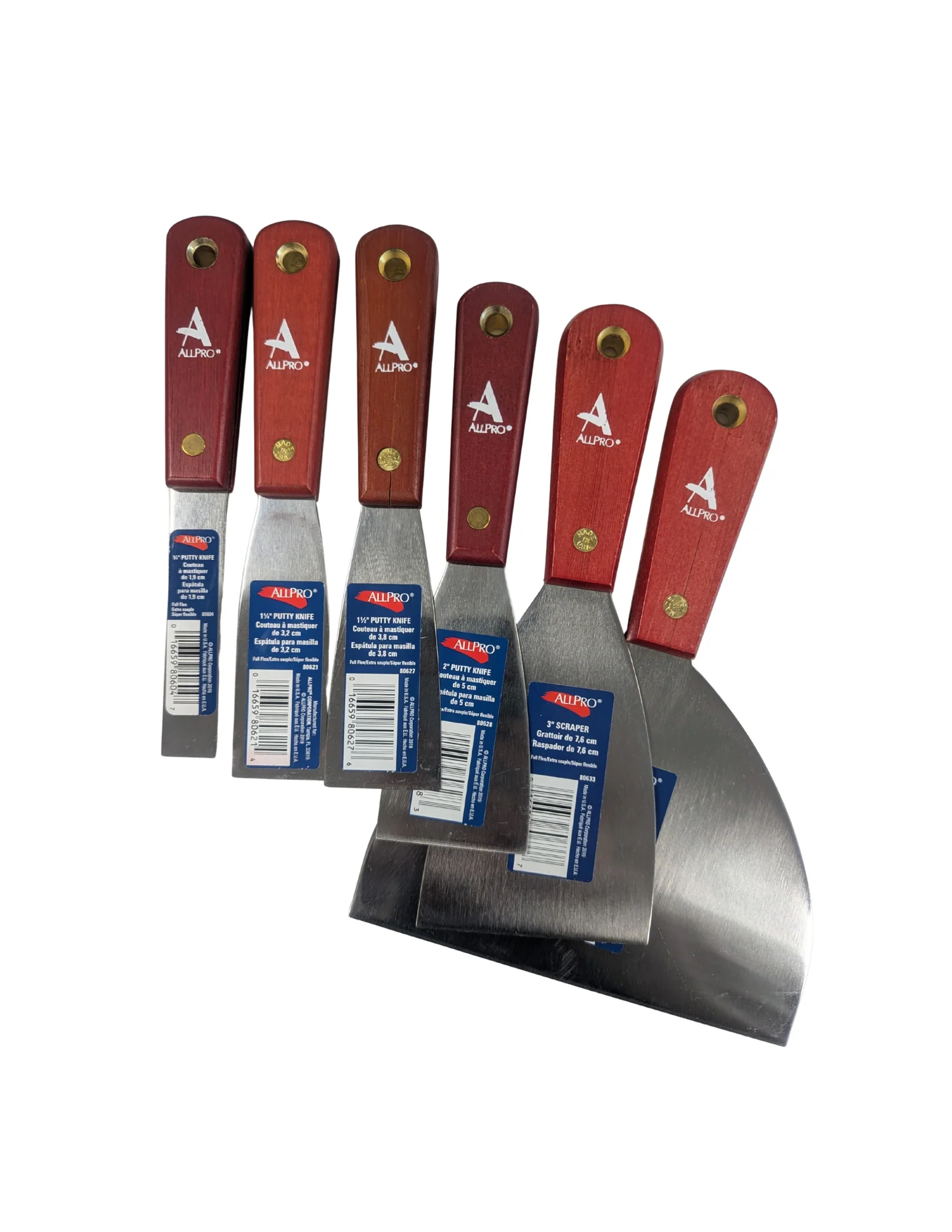Putty Knives- Wood Handled