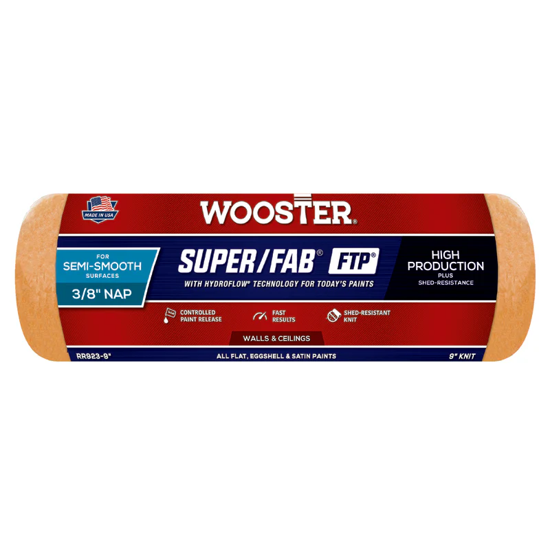 Super/Fab FTP RR923- 9" Synthetic Blend 3/8"nap