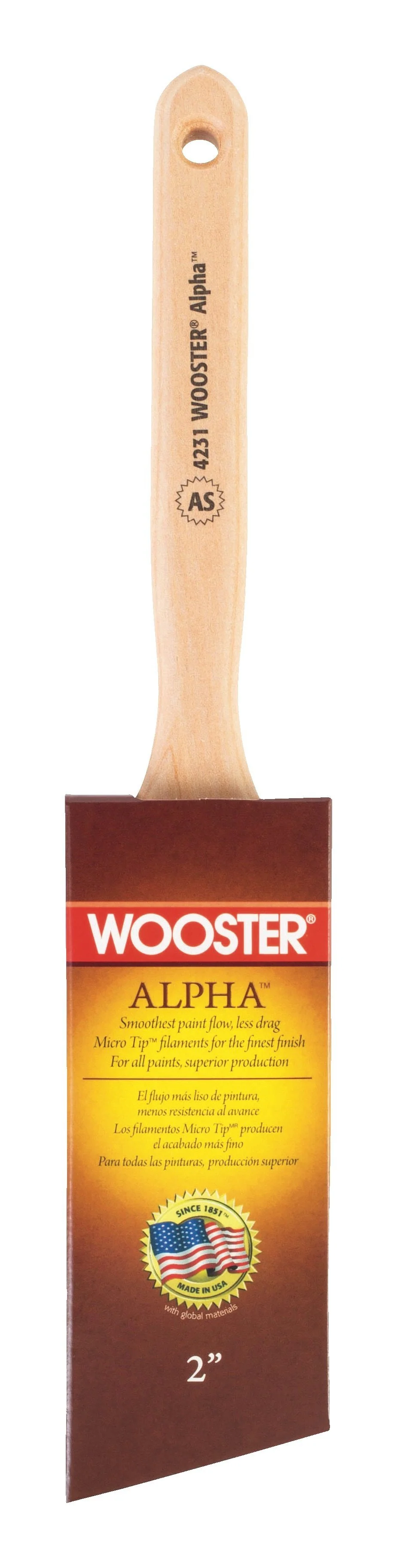 Alpha 4231- W Angle Sash Brush 3" - Image 2
